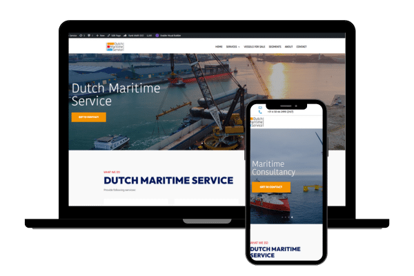 Dutch Maritime Services Refreshed webdesign harderwijk